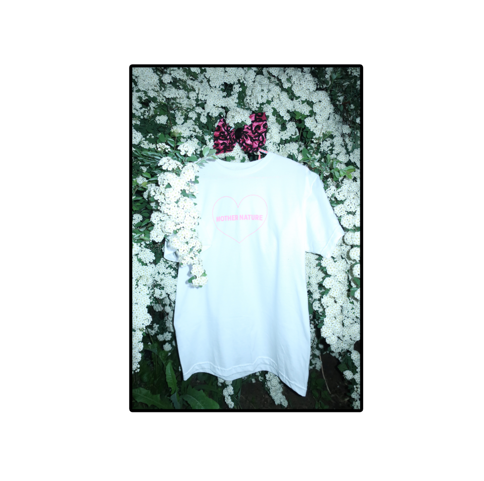 MOTHER NATURE PINK HEART T-SHIRT